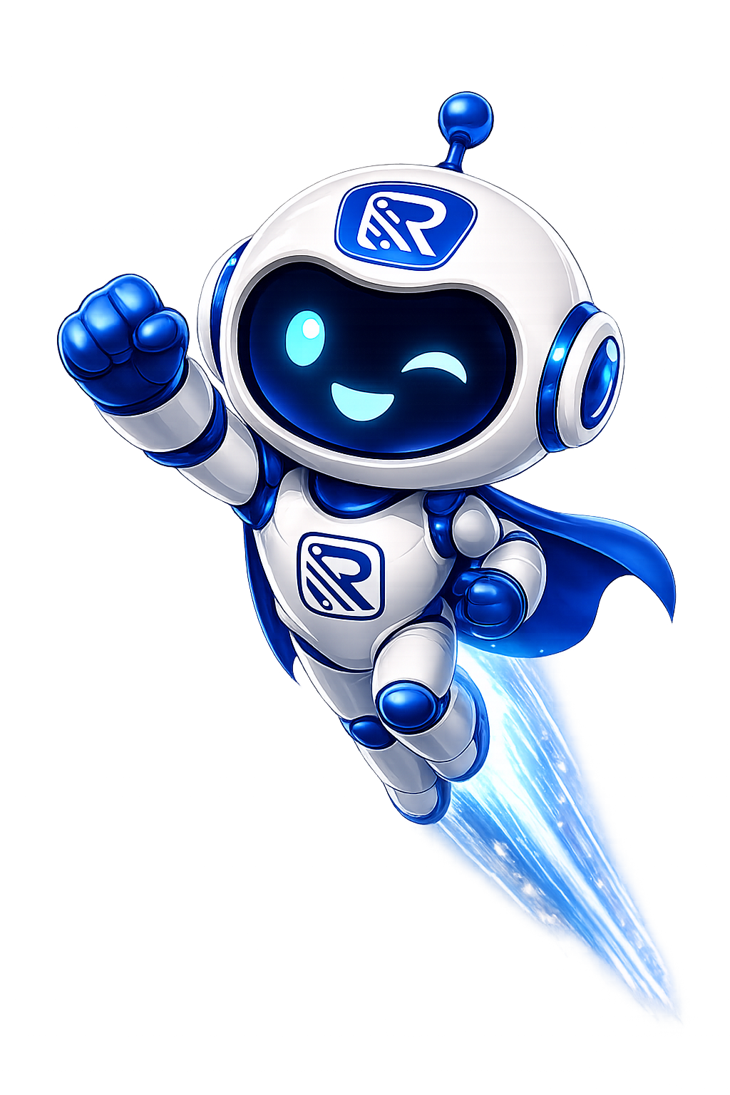 Mascote da Raiol Sistemas voando pela pagina